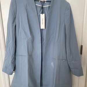 Calvin Klein Women's Light Blue Blazer